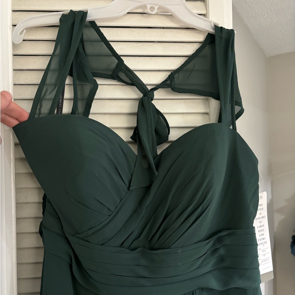 Bill Levkoff evergreen gown size 18